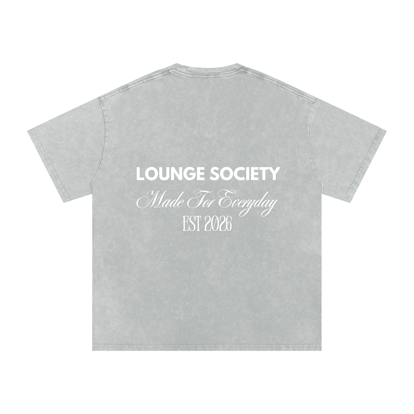 Snow Washed Oversized Cotton T-Shirt