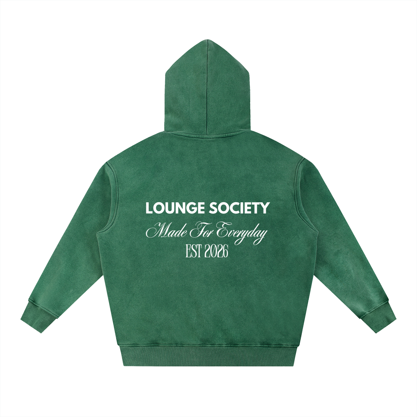 Snow Wash Fleece Oversize Hoodie