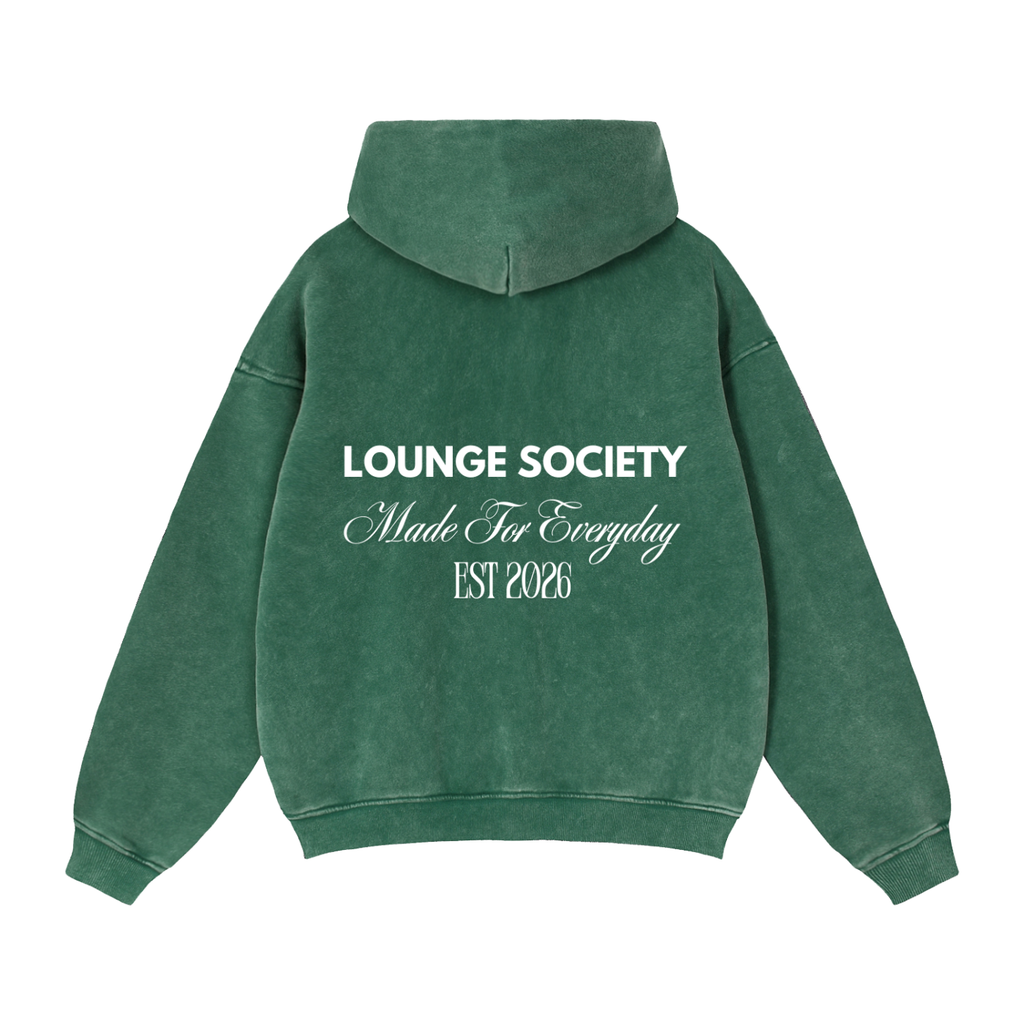 Zip-Through Boxy Fleece Hoodie