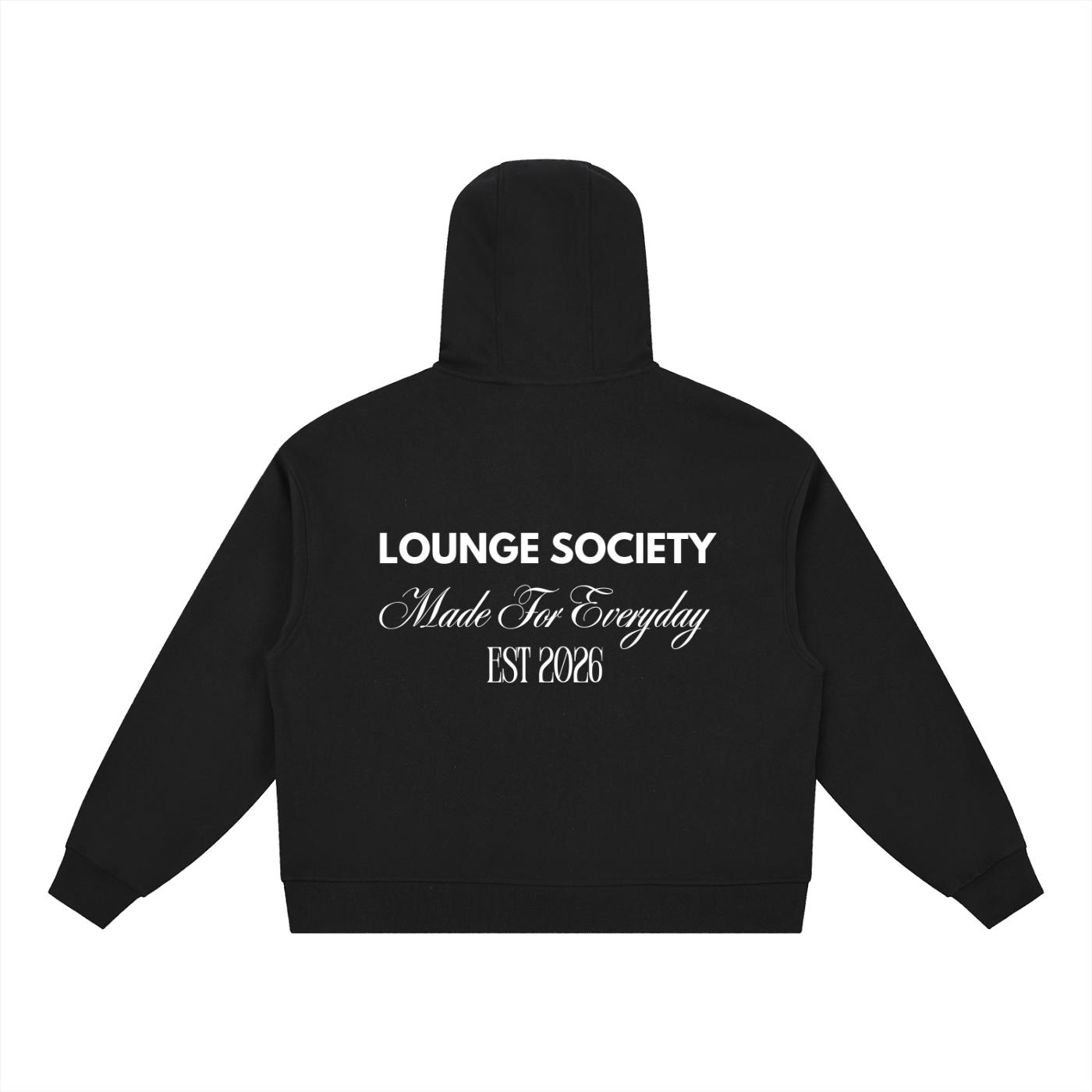 Boxy Button Placket Hoodie