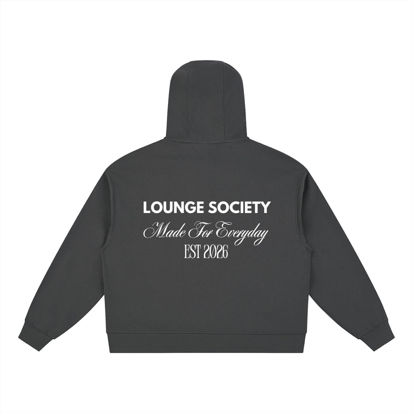 Boxy Button Placket Hoodie