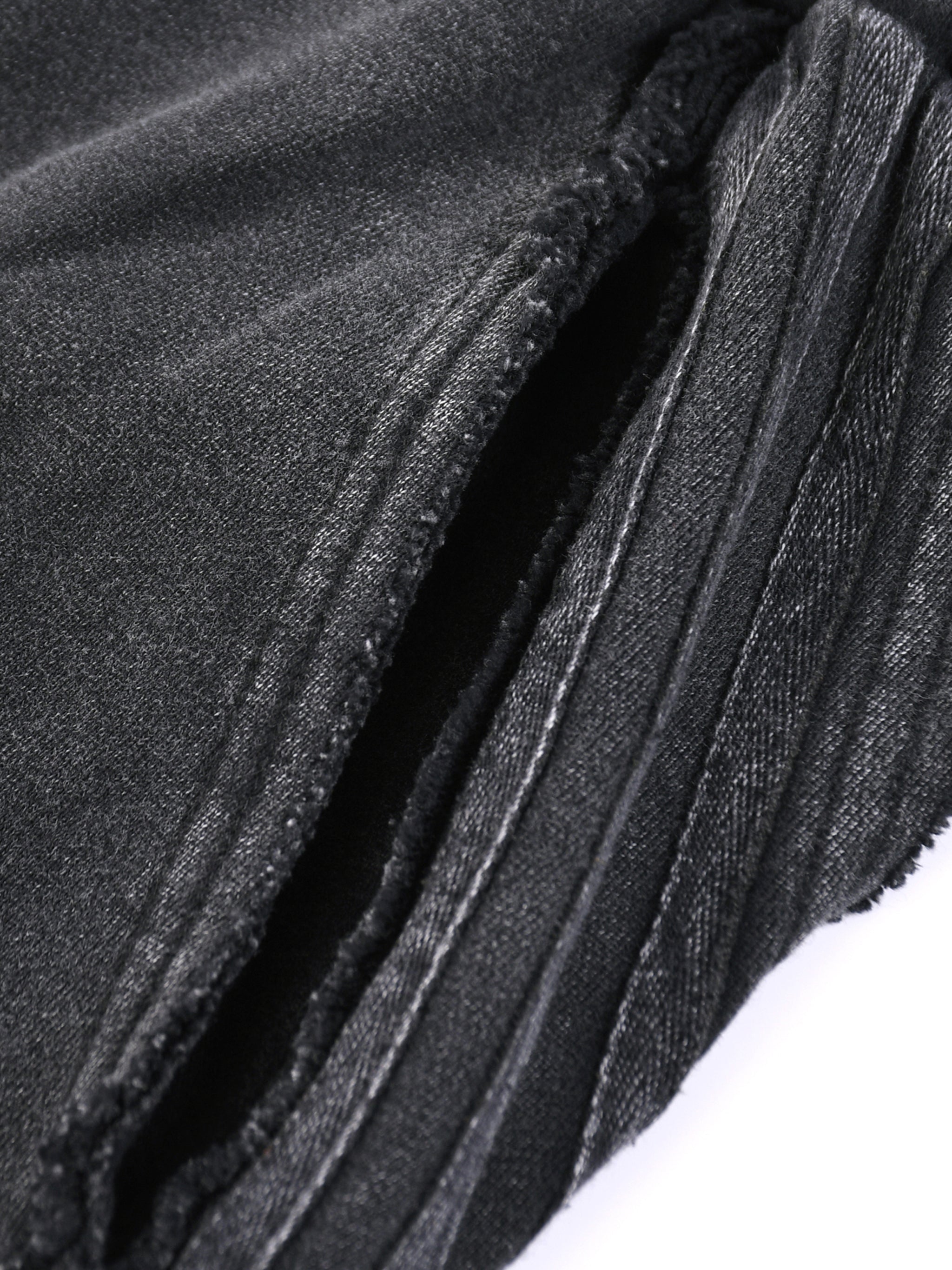 Snow Washed Tape Raw Edge Sweatpants